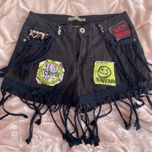 Refuge DIY/Customized Black High Waisted Shorts